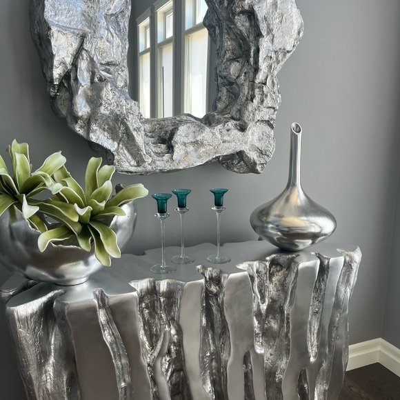 COPY - A set of two 1960s vintage mid century, modern teal blue candle stick ho… - Picture 8 of 12